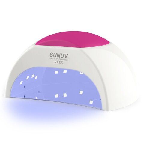 Лампа для маникюра SUNUV Sun 2C мощная гибридная уф лэд для ногтей и гель-лака, белая, 48W