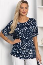 Блуза Маргоша (синяя) Б13814-16М LT Collection