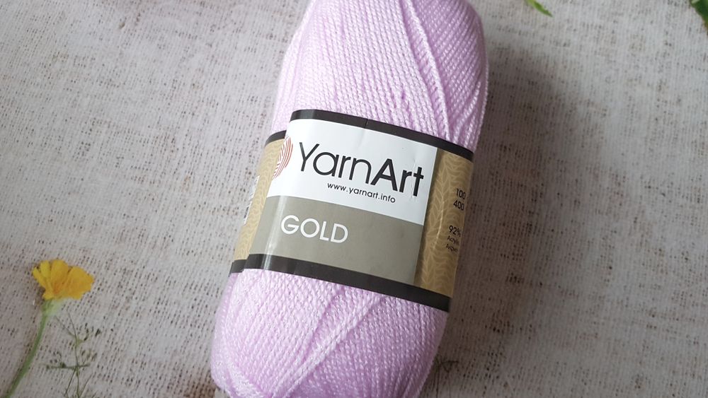 Пряжа YarnАrt &quot;Gold&quot; 9382 розово-сиреневый