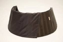 Корзина под елку Премиум Царская Лоза 87 см., разборная, лесной орех, ЕлкиТорг (87-222)