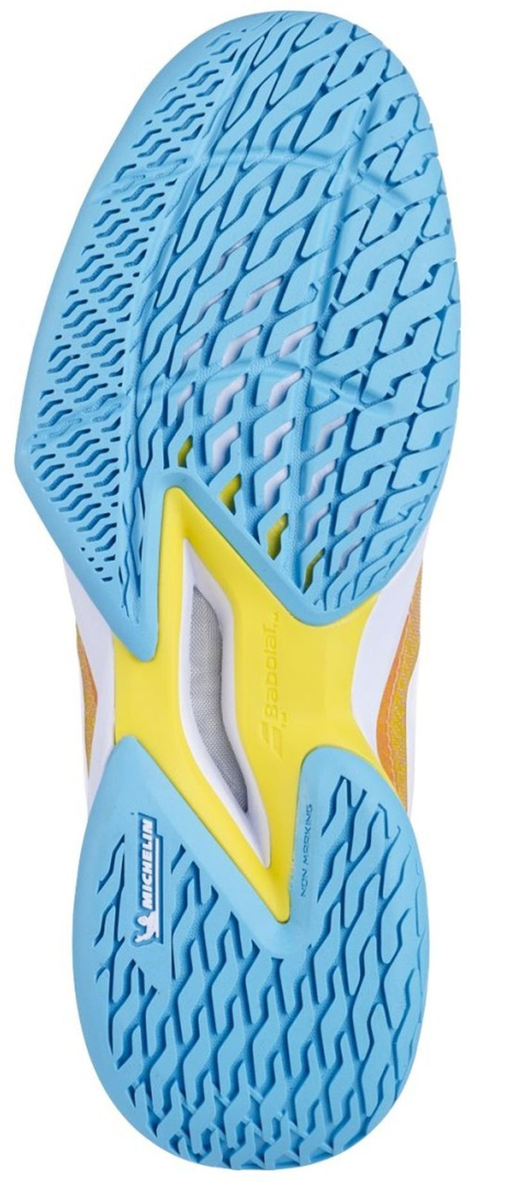 Женские теннисные кроссовки Babolat Jet Mach 3 All Court - coral/gold fusion - Orange Pink