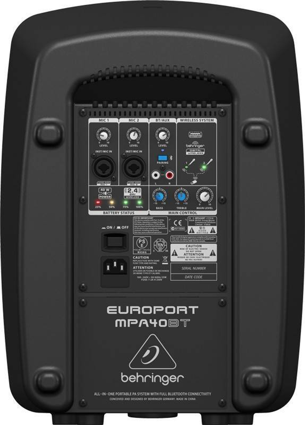 АКУСТИЧЕСКАЯ СИСТЕМА BEHRINGER EUROPORT MPA40BT