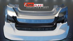 Задние бампера в цвет Ford Focus 3 2011-2014 хэтчбек