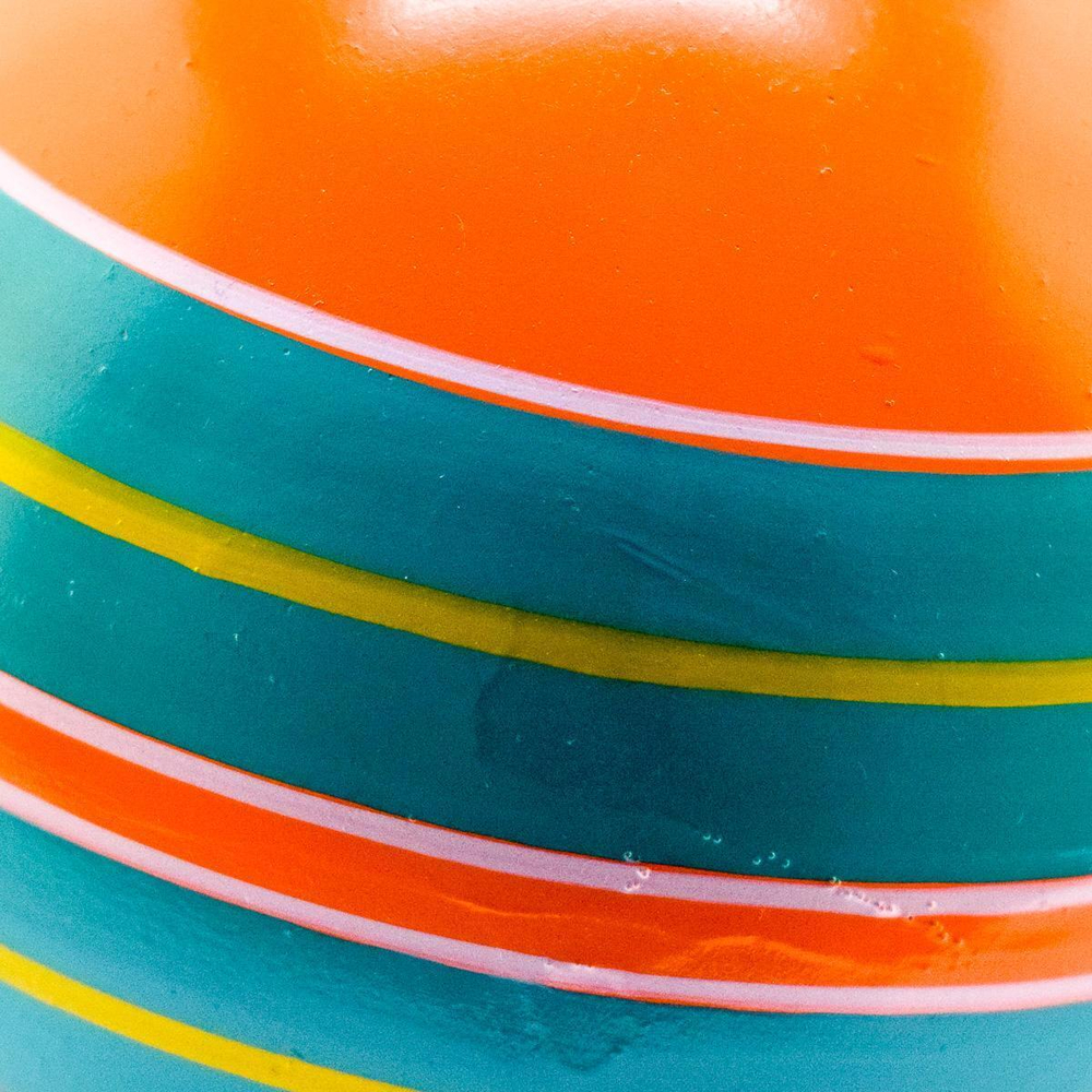 Мяч д. 100мм Серия "Полосатики" ручное окраш. (ленточки, тропинки)