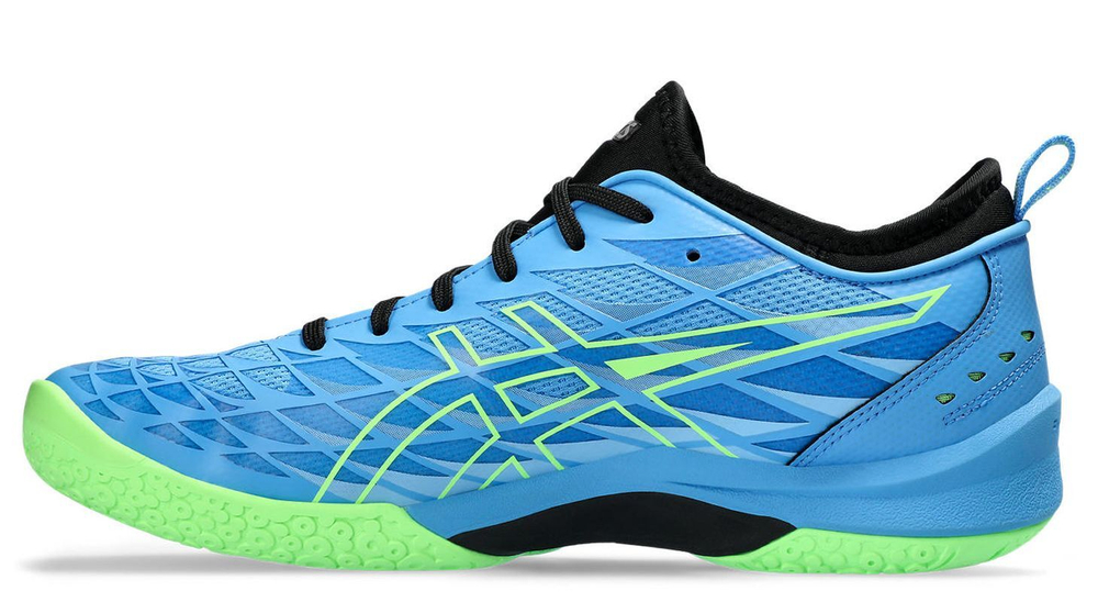 Мужские кроссовки для бадминтона/сквоша Asics Blast FF 3 - waterscape/lime burst