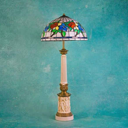 Винтаж: Винтажная настольная лампа в стиле Тиффани