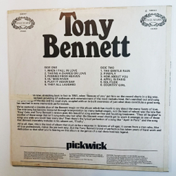 Винтажная виниловая пластинка LP Tony Bennett When I Fall In Love (UK 1973)