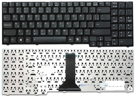 Клавиатура для ноутбука Asus M51, F7, PRO57A, X56 Series (Г-образный Enter)