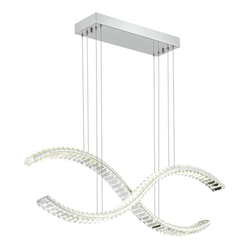 SL6206.103.44 Светильник подвесной ST-Luce Хром/Прозрачный LED 1*44W 3000K