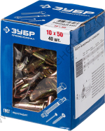 ЗУБР М10 x 50 мм, анкерный болт с крюком, 40 шт, Профессионал (302372-10-050)