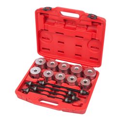 МАСТАК (110-20024C) Набор оправок для монтажа и демонтажа сайлентблоков, 34-82 мм, кейс, 24 предмета