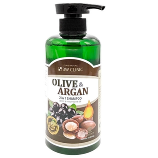 3W Clinic Шампунь для волос «аргановое масло/олива» - Olive&argan 2in1 shampoo, 500мл