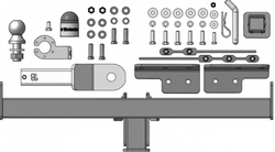 Фаркоп Motodor Chery Tiggo 4 2024- (оцинк. Шар) арт.99023-E