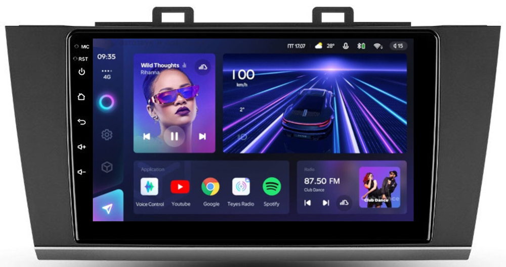 Магнитола для Subaru Outback / Legacy 2014-2019 - Teyes CC3L на Android 10, 8-ядер, CarPlay, 4G SIM-слот
