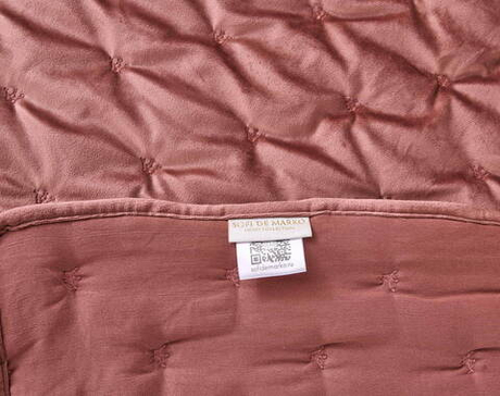 Покрывало 240x260 Sofi De MarkO Лея цвета марсалы