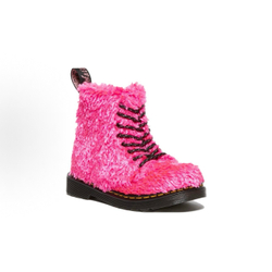 Ботинки Dr. Martens Toddler 1460 Pascal Tinsel Fur Lace Up Boots