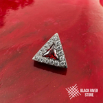 Shine Triangle Red & Crystal-