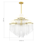 SL1511.203.06 Люстра подвесная ST-Luce Золотистый/Белый E27 6*60W ALLEGRO