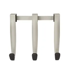 Вешалка надверная Schnook, 23 см, черная-никель, 3 крючка