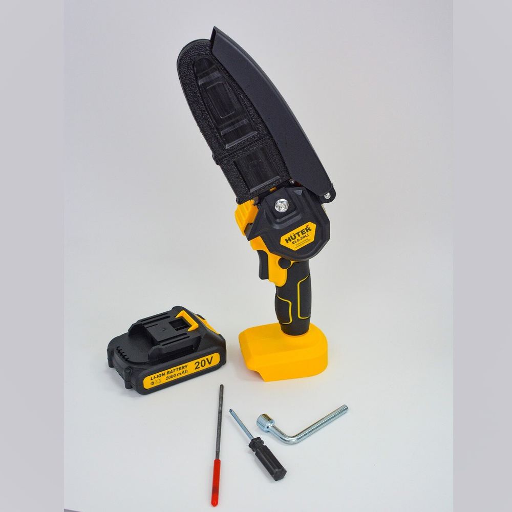 Электропила Huter ELS-20Li, аккумуляторная, прорезиненная рукоять