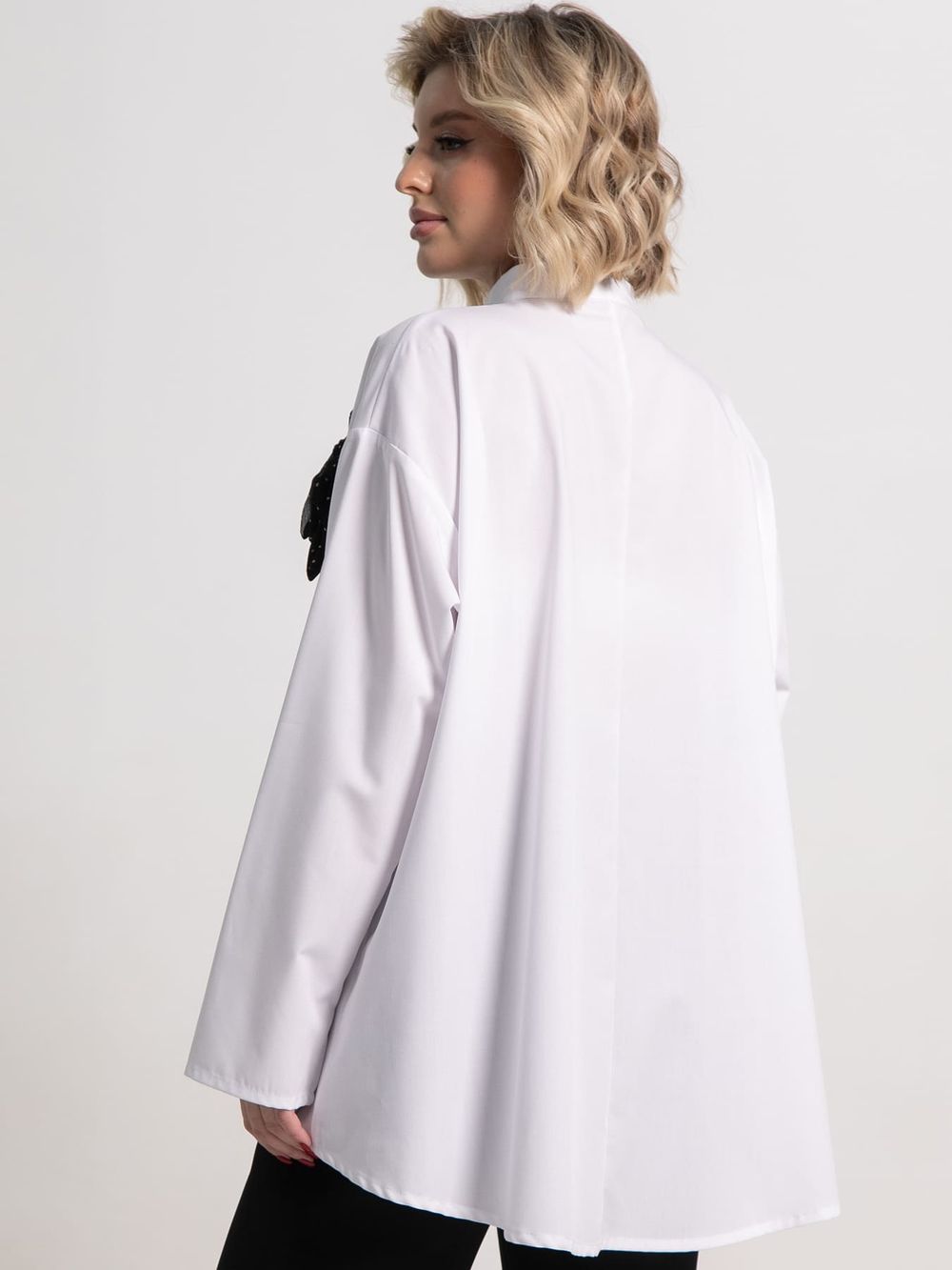 Блуза Луиза (бело-черная) Б15188-39М LT Collection