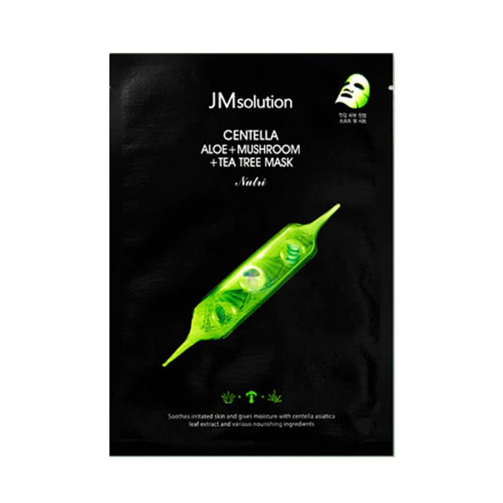 Тканевая маска с центеллой JMSOLUTION Centella Aloe+Mushroom+Tea Tree Mask