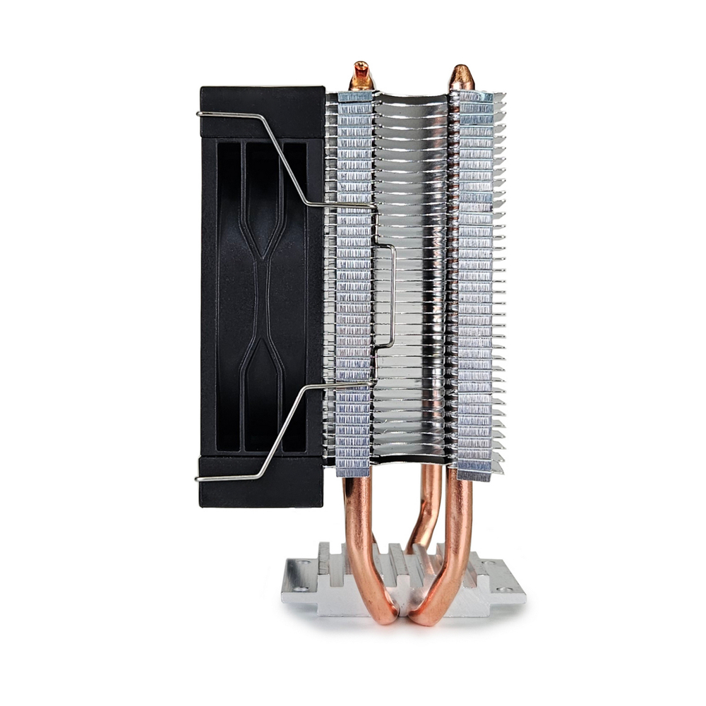 Кулер для CPU BaseTech 902SCR, 1х92мм, 700-2400rpm, 4-pin, Al+Cu, серебристый-черный-белый/FRGB, 44CFM, 23дБ, 2-PIPE(прямой контакт), TDP 110Вт, INTEL 1700/1200/115x/2011, AMD AM5/AM4/AM3(+)/AM2(+)/FM2(+) (BT-902SCR)