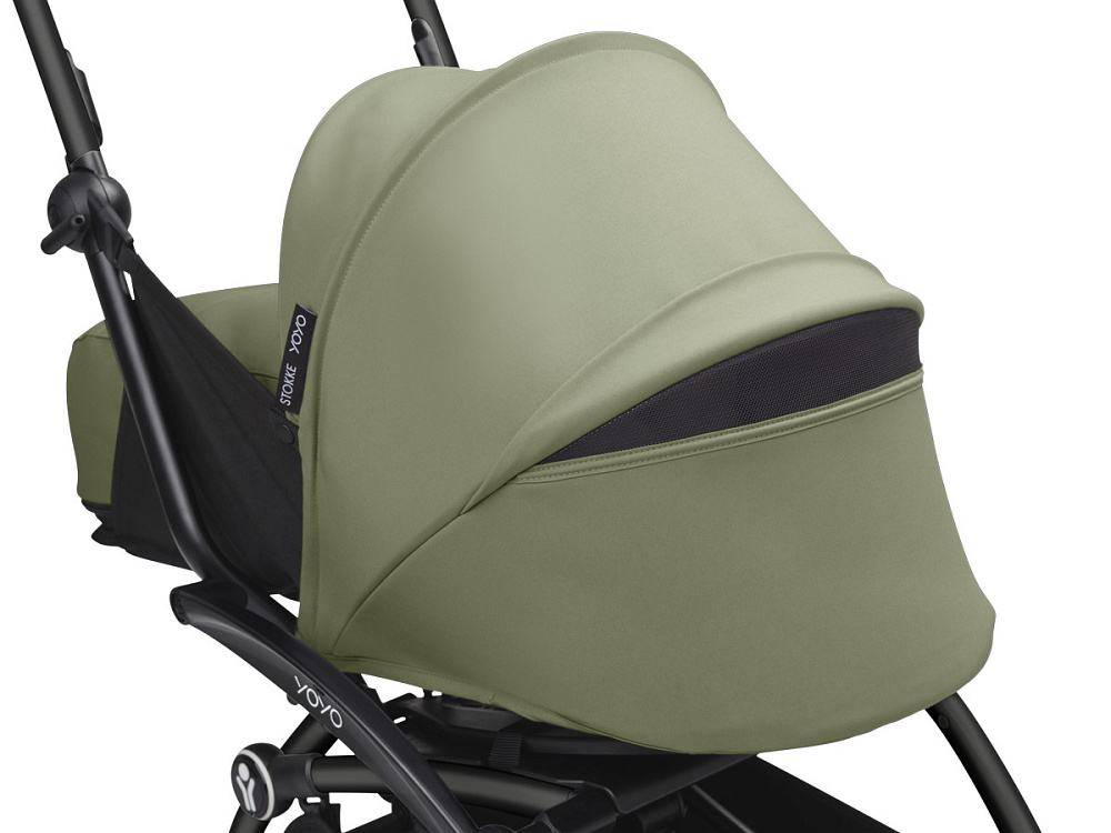 Коляска для новорожденных Stokke YOYO3 Newborn Pack 0+ рама чёрная Black Olive