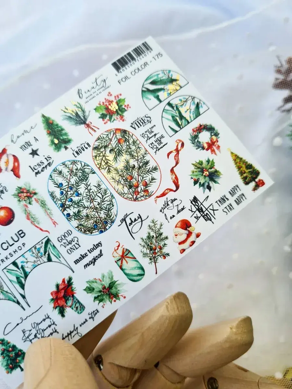 Lucky Rose Слайдеры наклейки для ногтей Foil 175