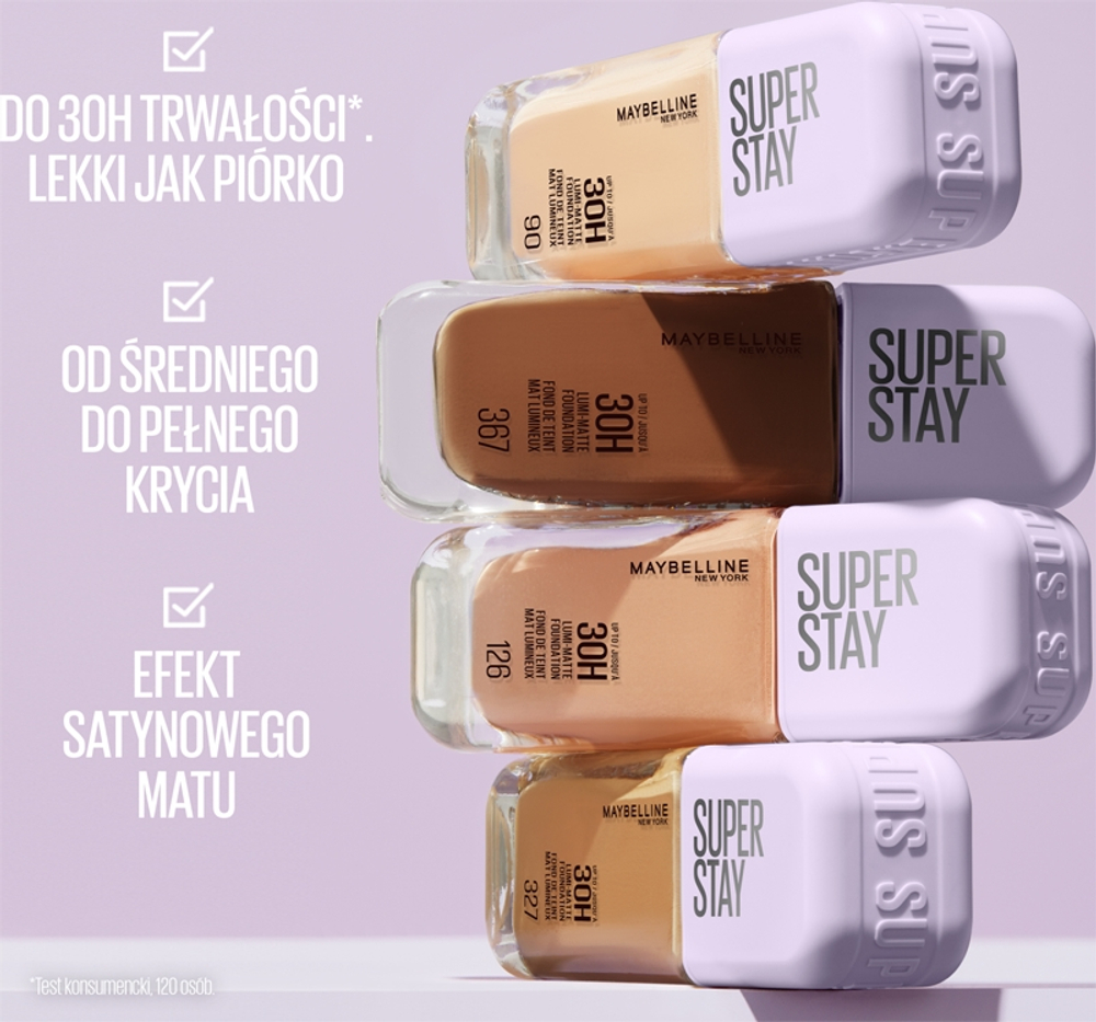 MAYBELLINE NEW YORK SuperStay Lumi-Matte - Легкое тональное основание для долговременного эффекта оттенок 115, 35 ml