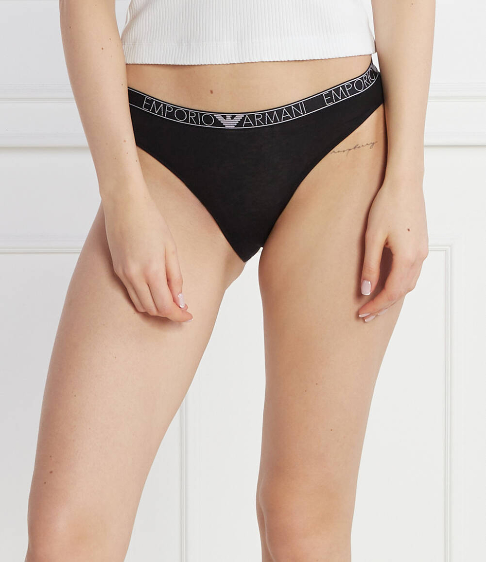 Трусики 2 пары Emporio Armani - черный(163334 4R223)