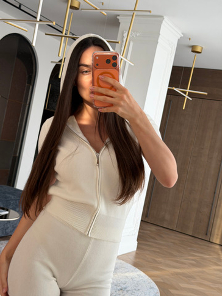 Костюм ZOE кардиган с капюшоном и шорты