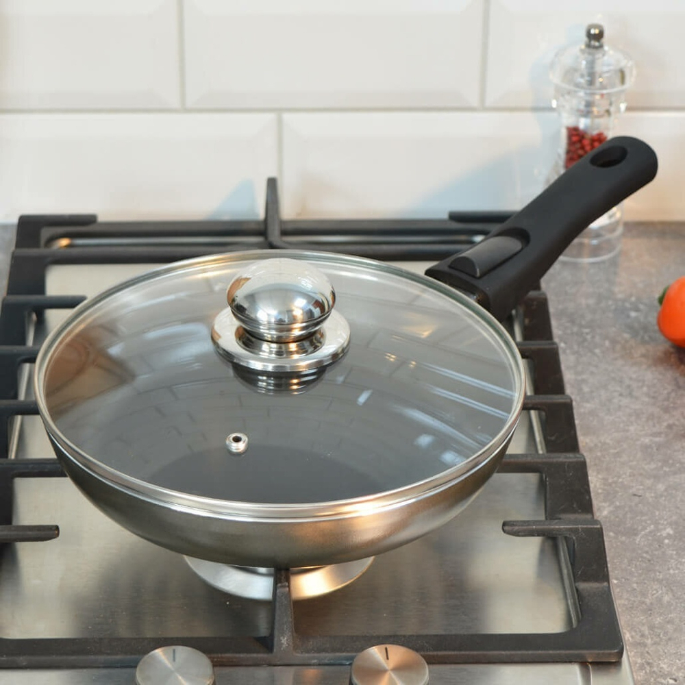 Сковорода 22см "Brilliant" стеклянная крышка