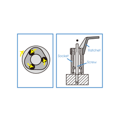 KING TONY (9TD401-10M) Шпильковерт 1/2", 10 мм, эксцентриковый
