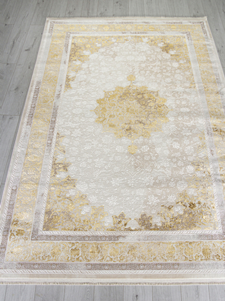 Ковер A064A - CREAM / GOLD FDY - Прямоугольник - коллекция ZARINA размер 80*150 см
