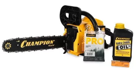 Пила Champion 251-18 + свеча и масло champion + цепь champion 325"-1,5mm-72pro (bp)