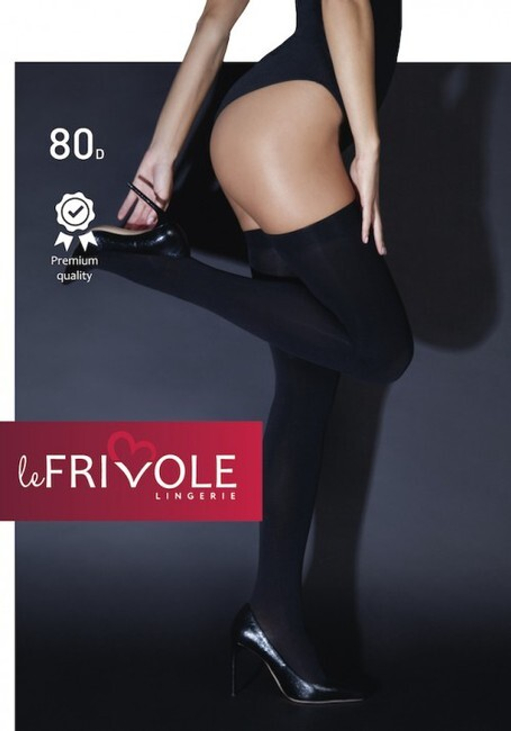 Плотные черные чулки Le Frivole SM (2/3) (Цвет: черный)