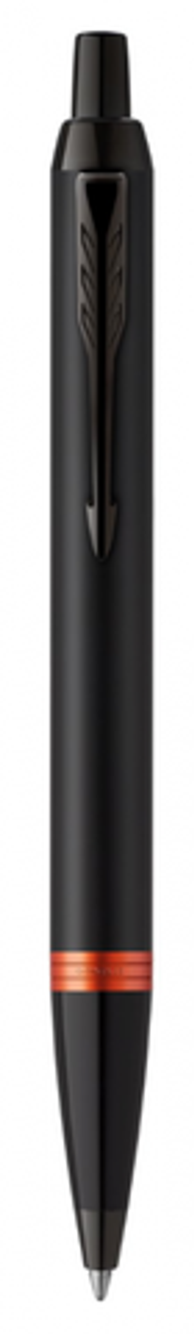 Шариковая ручка Parker IM Vibrant Rings Flame Orange, стержень: Mblue, в подарочной упаковке.