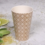 Стакан пластиковый 400мл «Eco Life» цветы