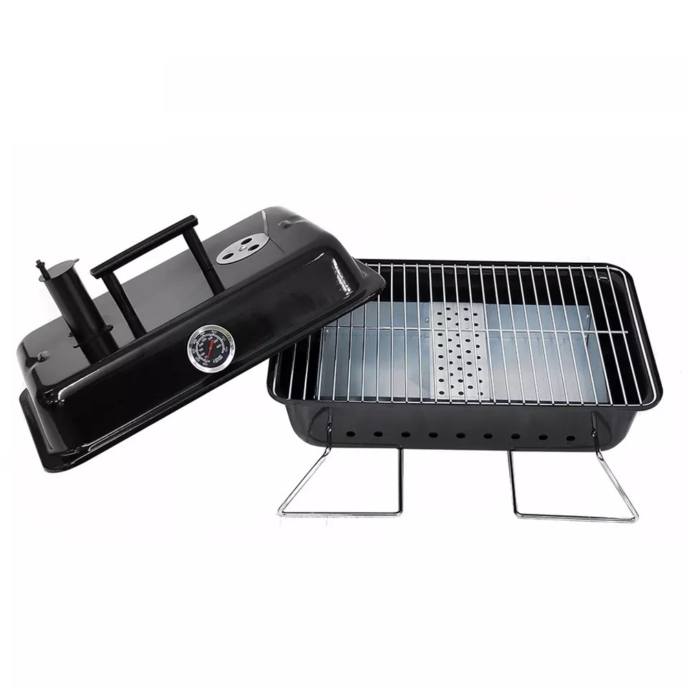 Походный угольный гриль барбекю Camping BBQ grill 44*31*31 см, вес 12 кг