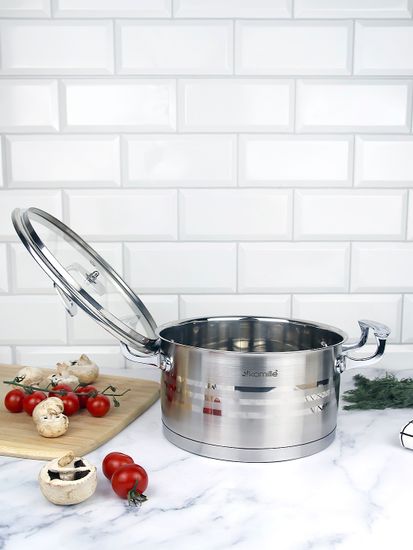Кастрюля 3,1 л. из нержавеющей стали Kamille KM 5855 с крышкой