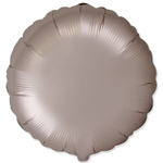 Шар фольгированный Круг 46 см (Бежевый)