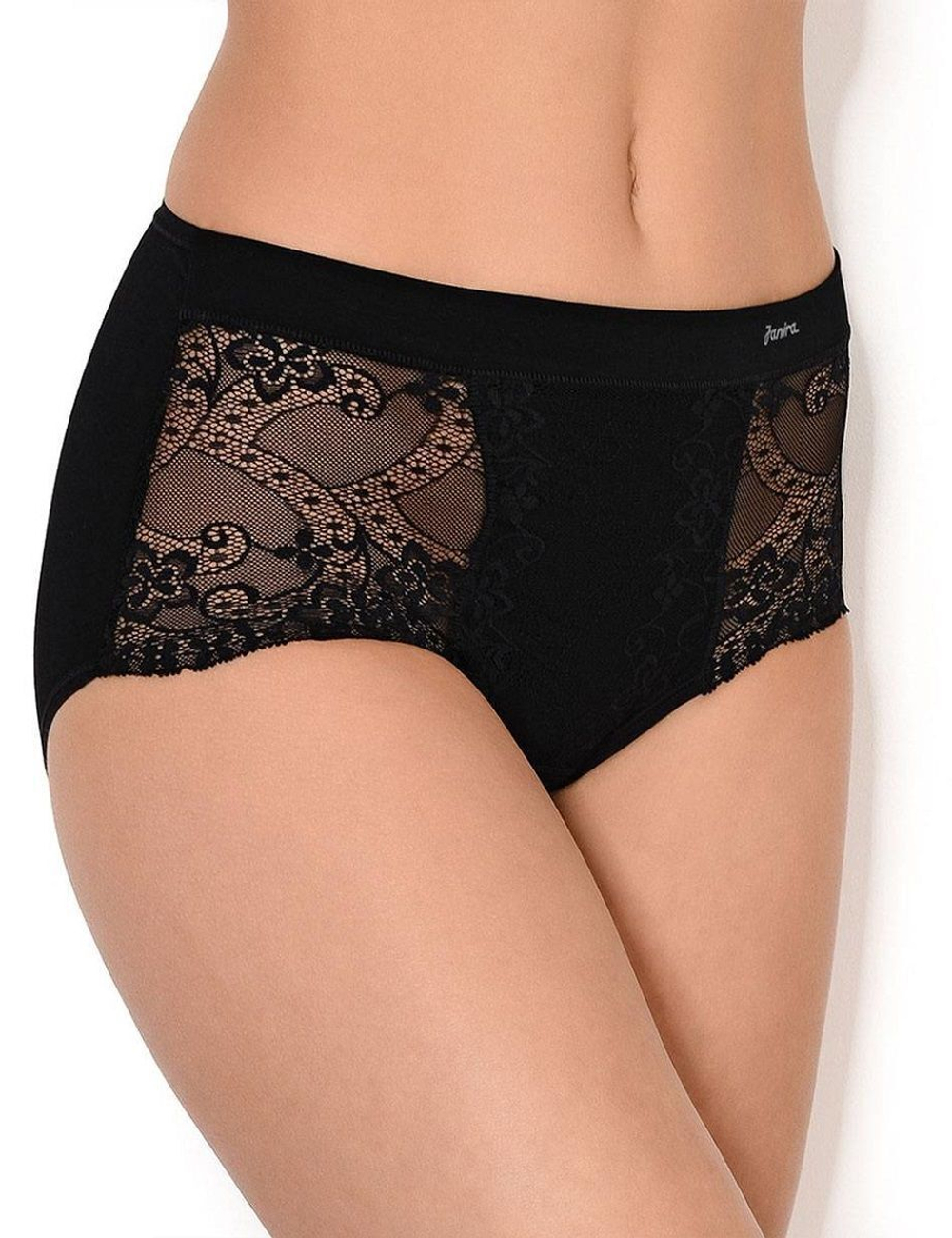 Высокие трусики Charm с кружевом (Размер: M) (Цвет: телесный)