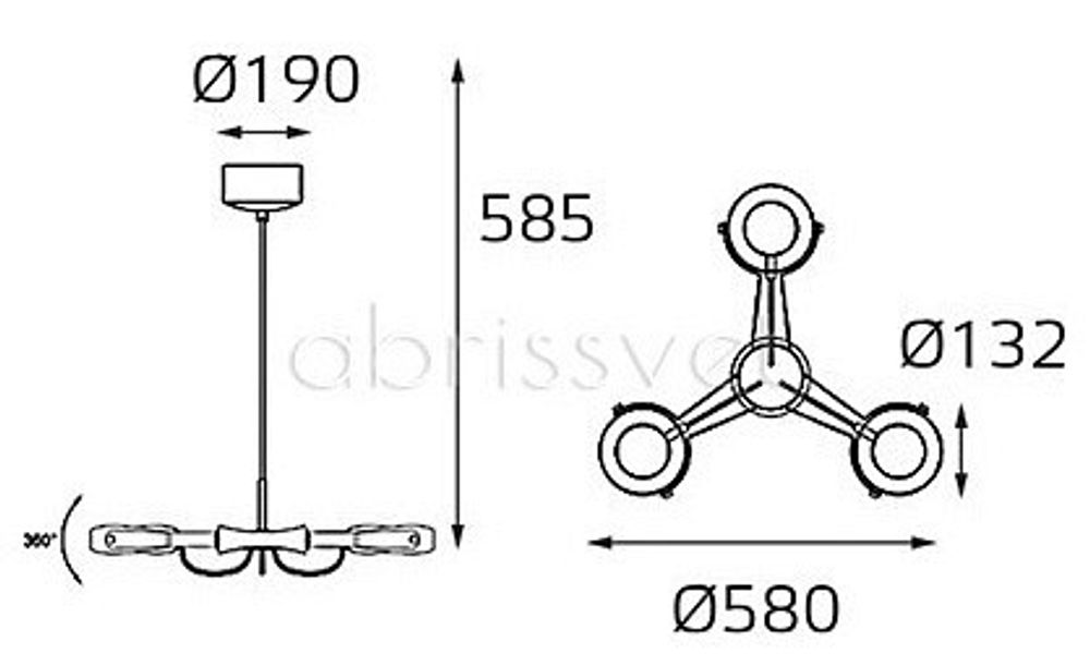 Подвесной светильник Italline SLD 075P3 SLD 075P3 white