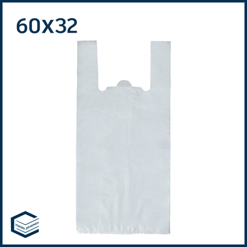 Пакет-майка ПНД 60х32, 23 мк , белая