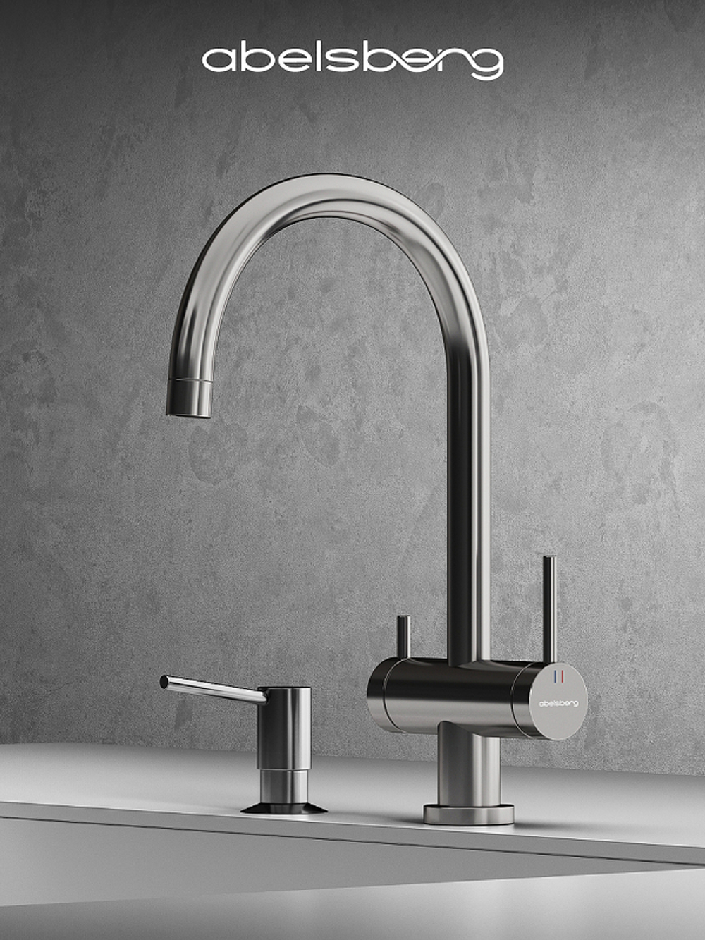 Смеситель для кухни Abelsberg Aera AWF70029CH цвет Глянцевый хром