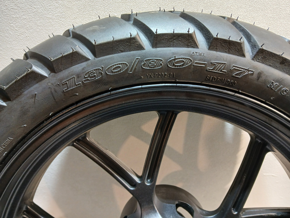 Колесо заднее в сборе 130/80-17 под ось Ф17мм Motoland ENDURO GS 250