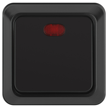 Выключатель Intro Quadro 2-102-05 с подсветкой 10А-250В IP20 ОУ антрацит