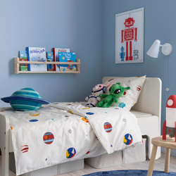 IKEA AFTONSPARV  (ИКЕА АФТОНСПАРВ)  -  Пододеяльник и наволочка, космос/мультиколор, 150x200/50x60 см