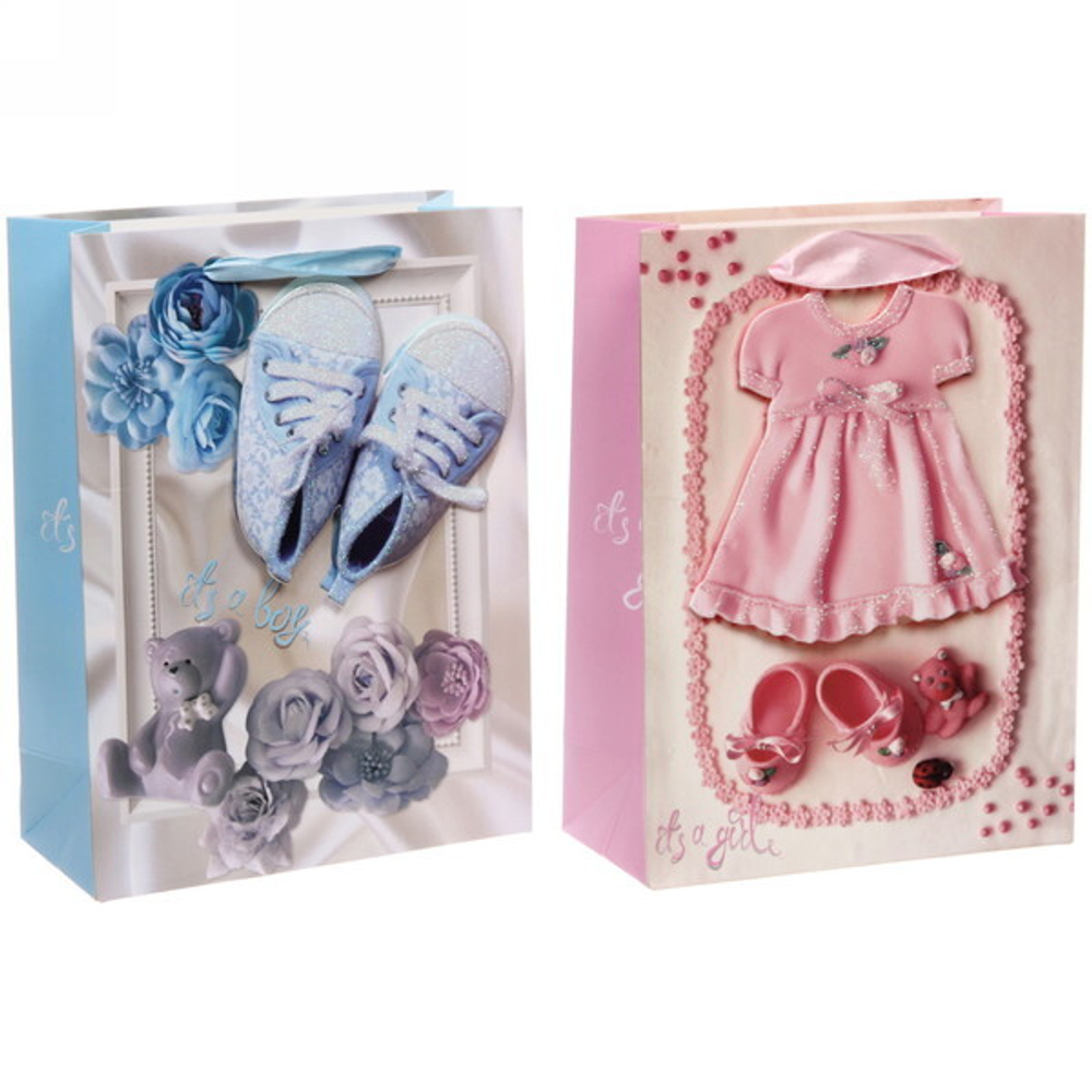 Пакет подарочный «Детская нежность» 24х18х8 см, микс